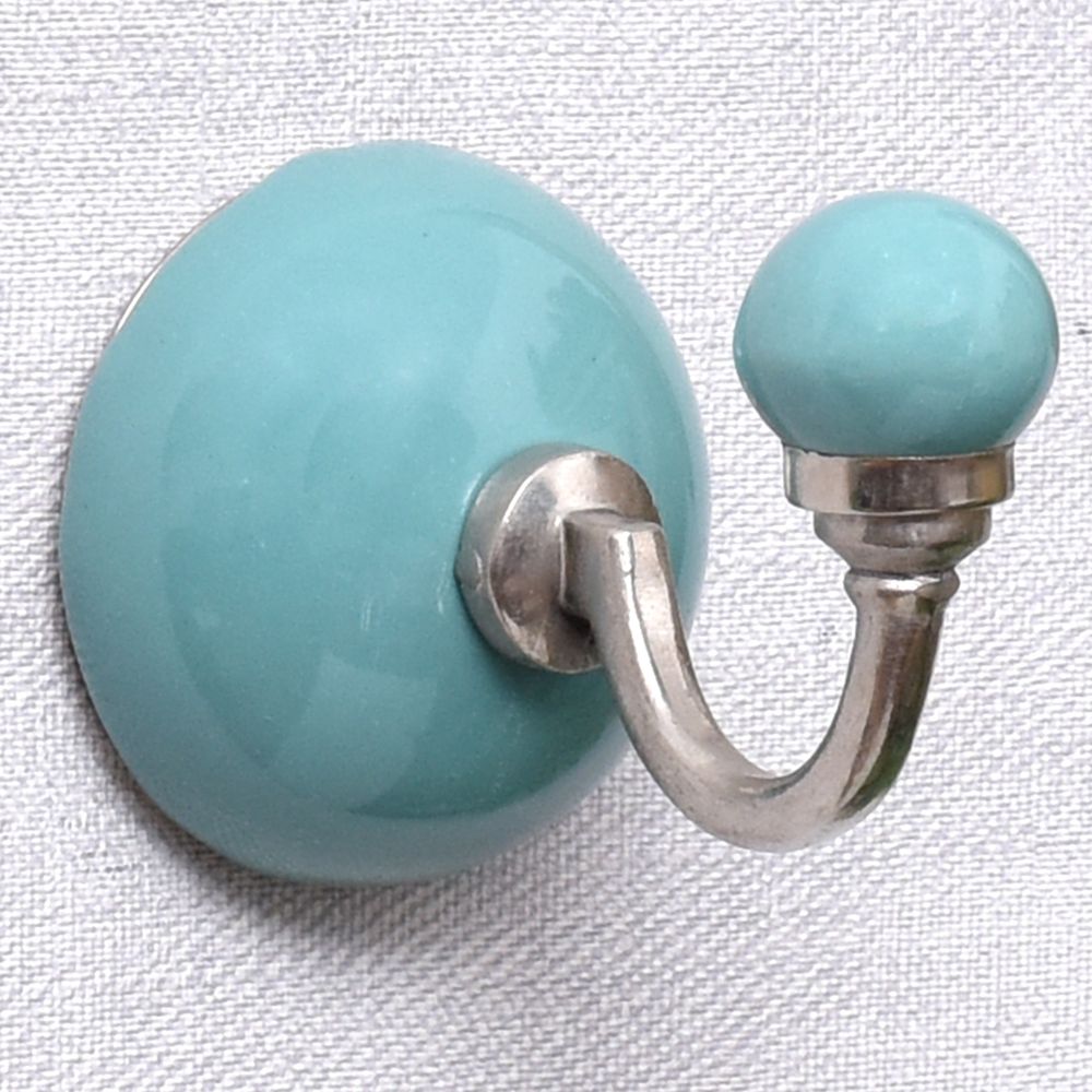 Solid Sea Green Wall Hook